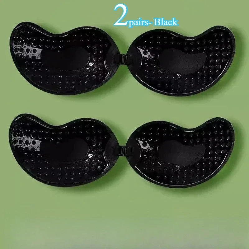 Adhesive bra lifting effect with arrows
