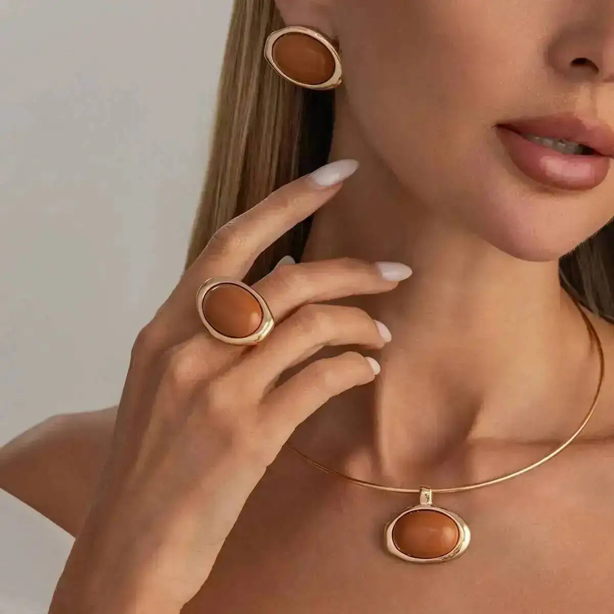 Vintage Acrylic Jewelry Set