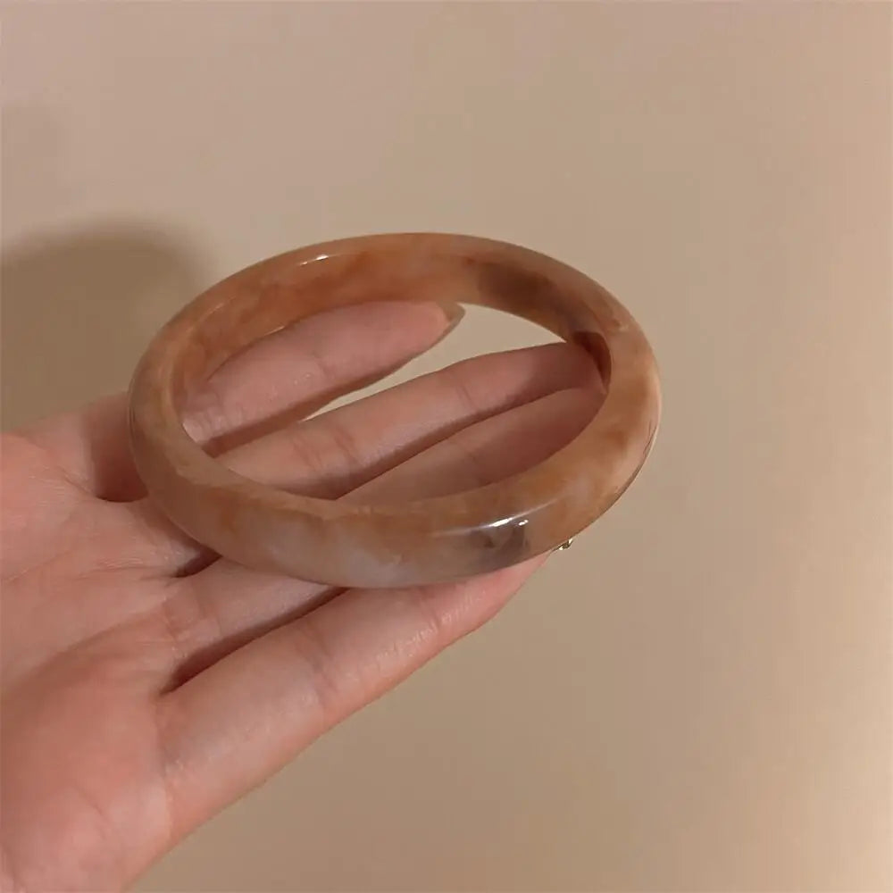 Wide Geometric Bangle Set