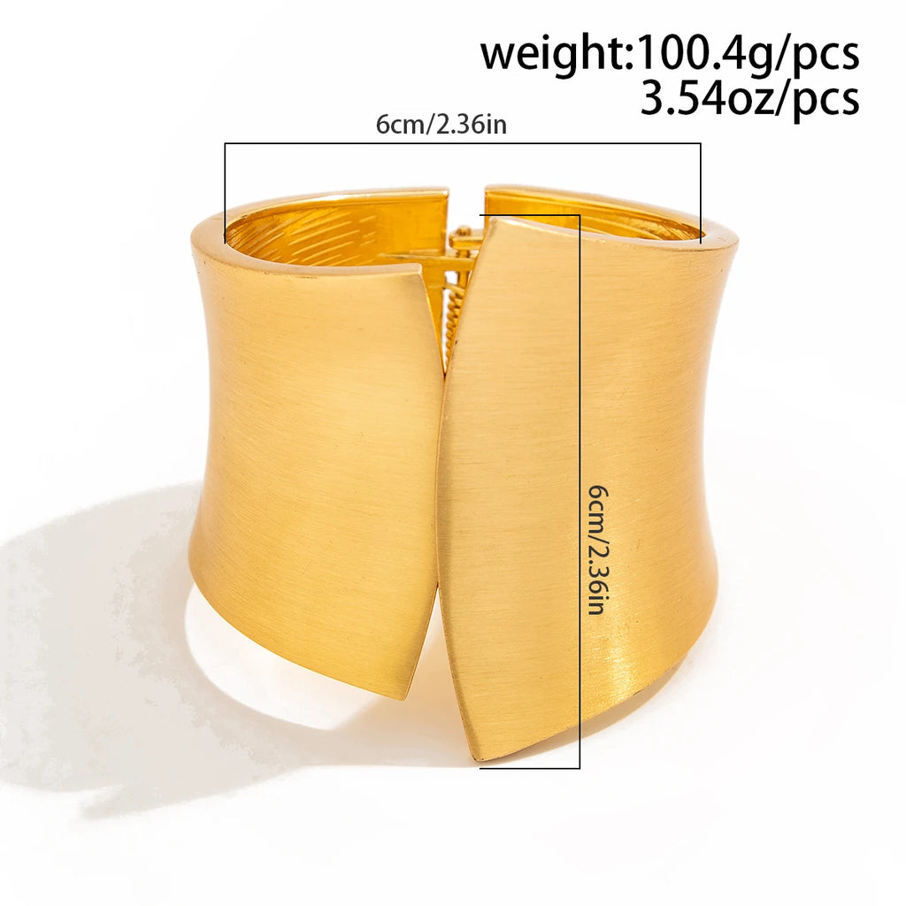 Geometric Open Cuff Bracelet