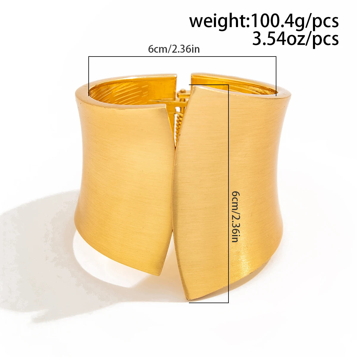 Geometric Open Cuff Bracelet