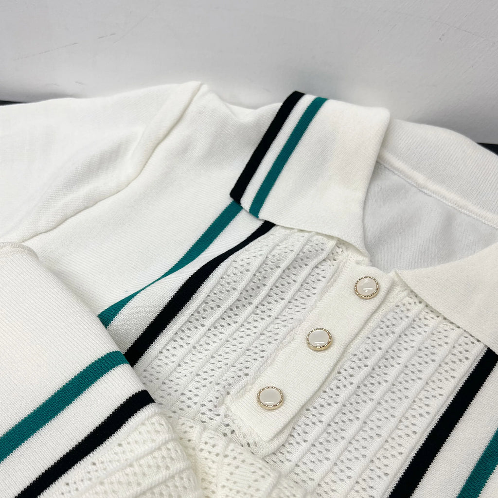 Vintage Ruffle Collar Mini Dress