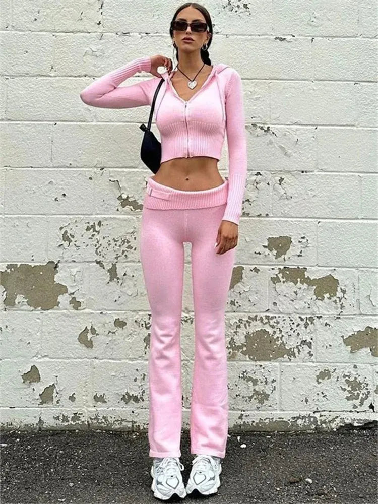 Women’s Knit Tracksuit Set