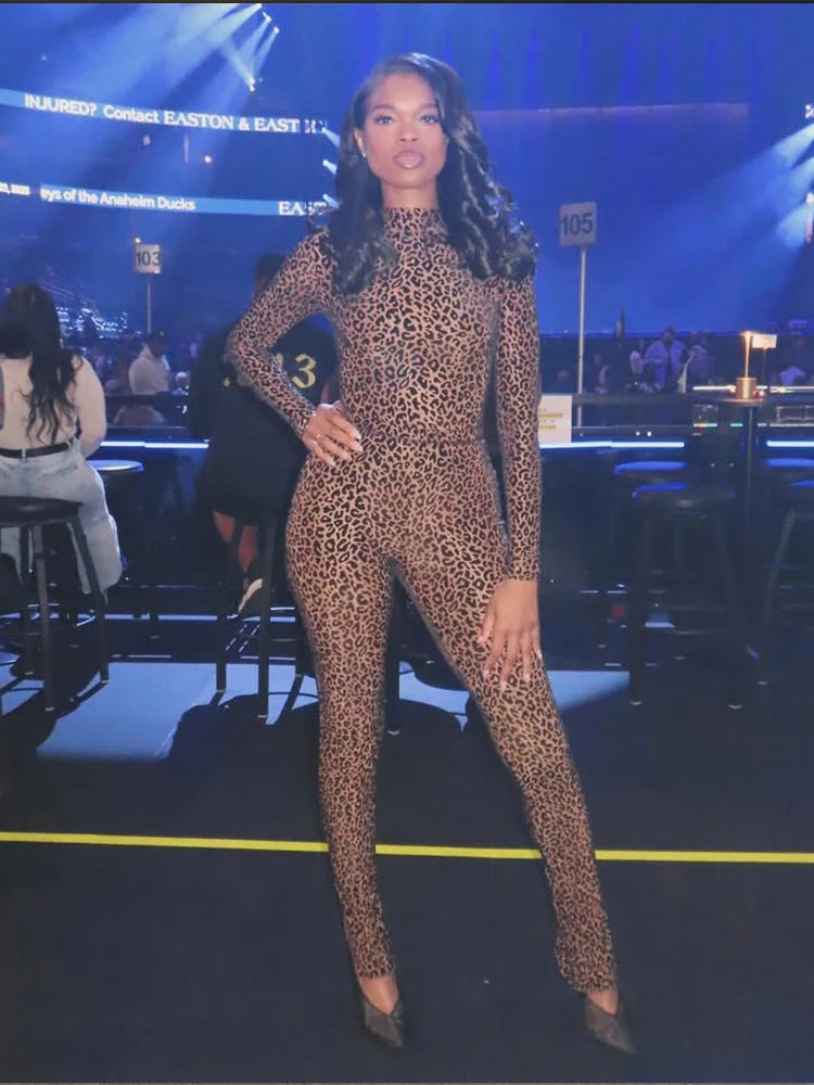 Sexy Leopard Print Jumpsuit