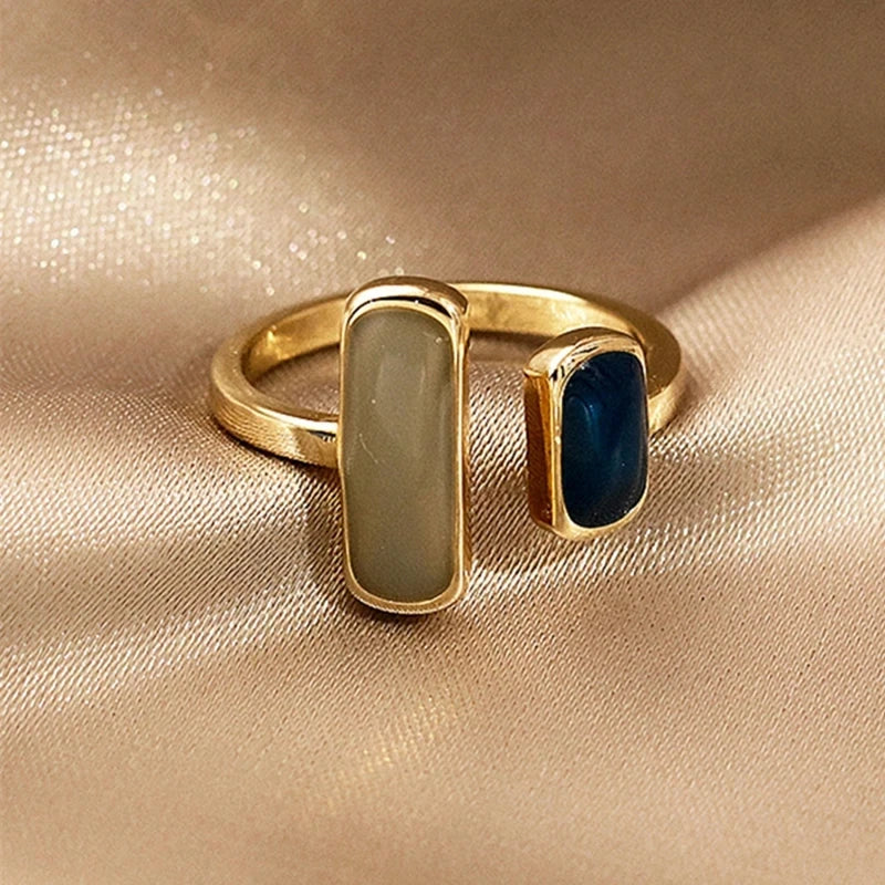Women’s Colorful Drip Glaze Ring