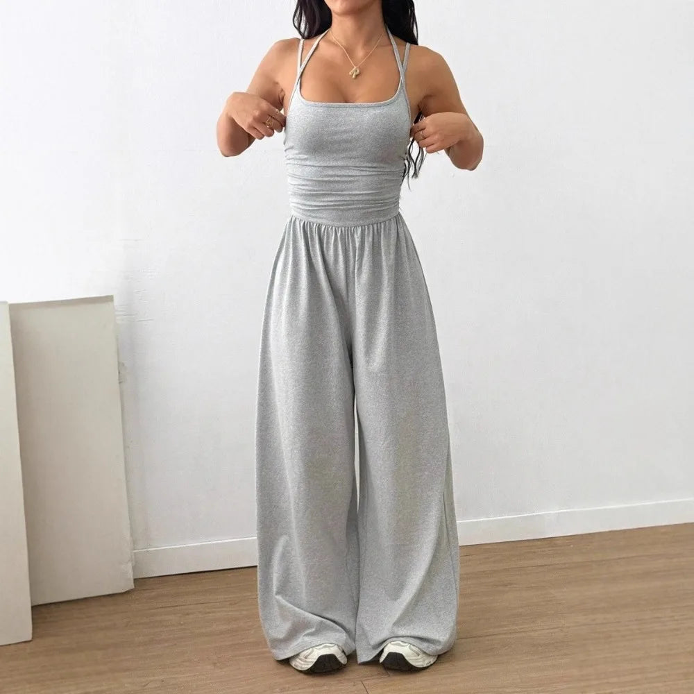 Relaxed Double-Strap Jumpsuit