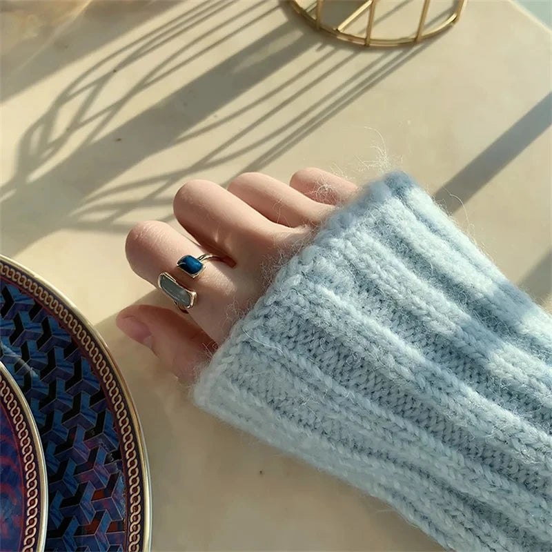 Women’s Colorful Drip Glaze Ring