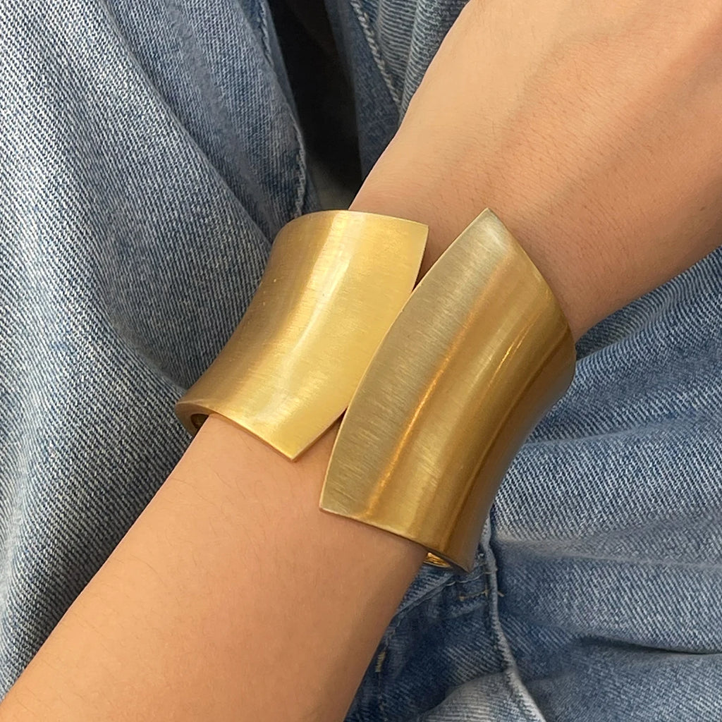Geometric Open Cuff Bracelet