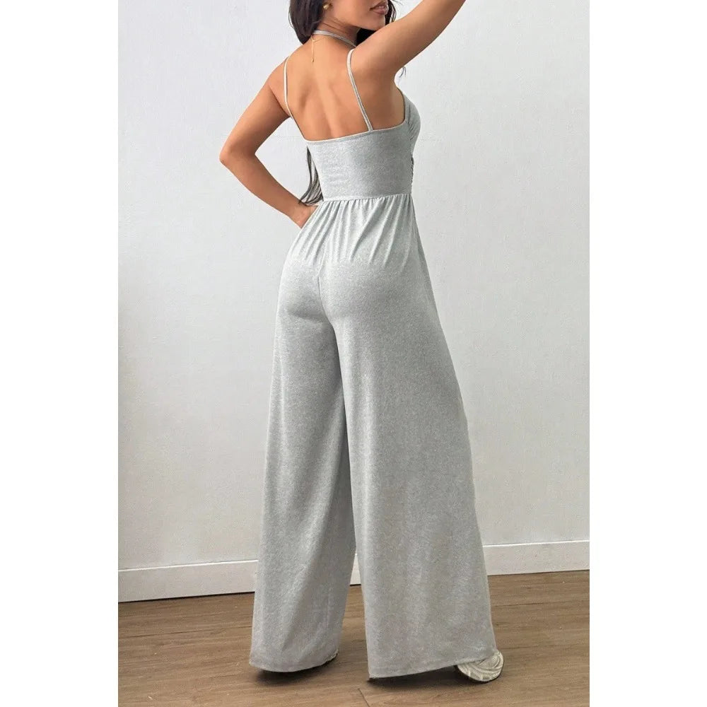 Relaxed Double-Strap Jumpsuit