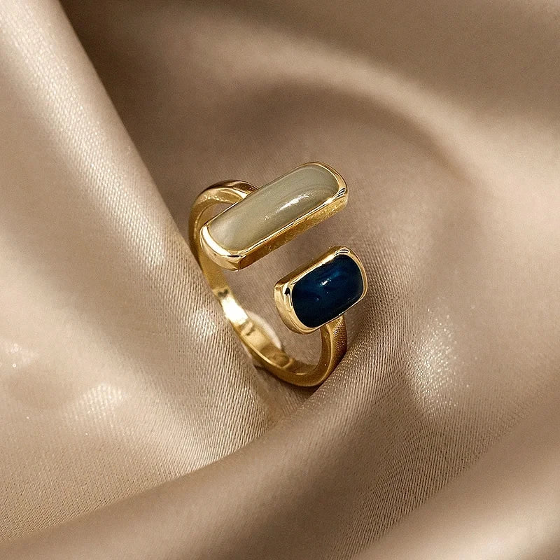 Women’s Colorful Drip Glaze Ring