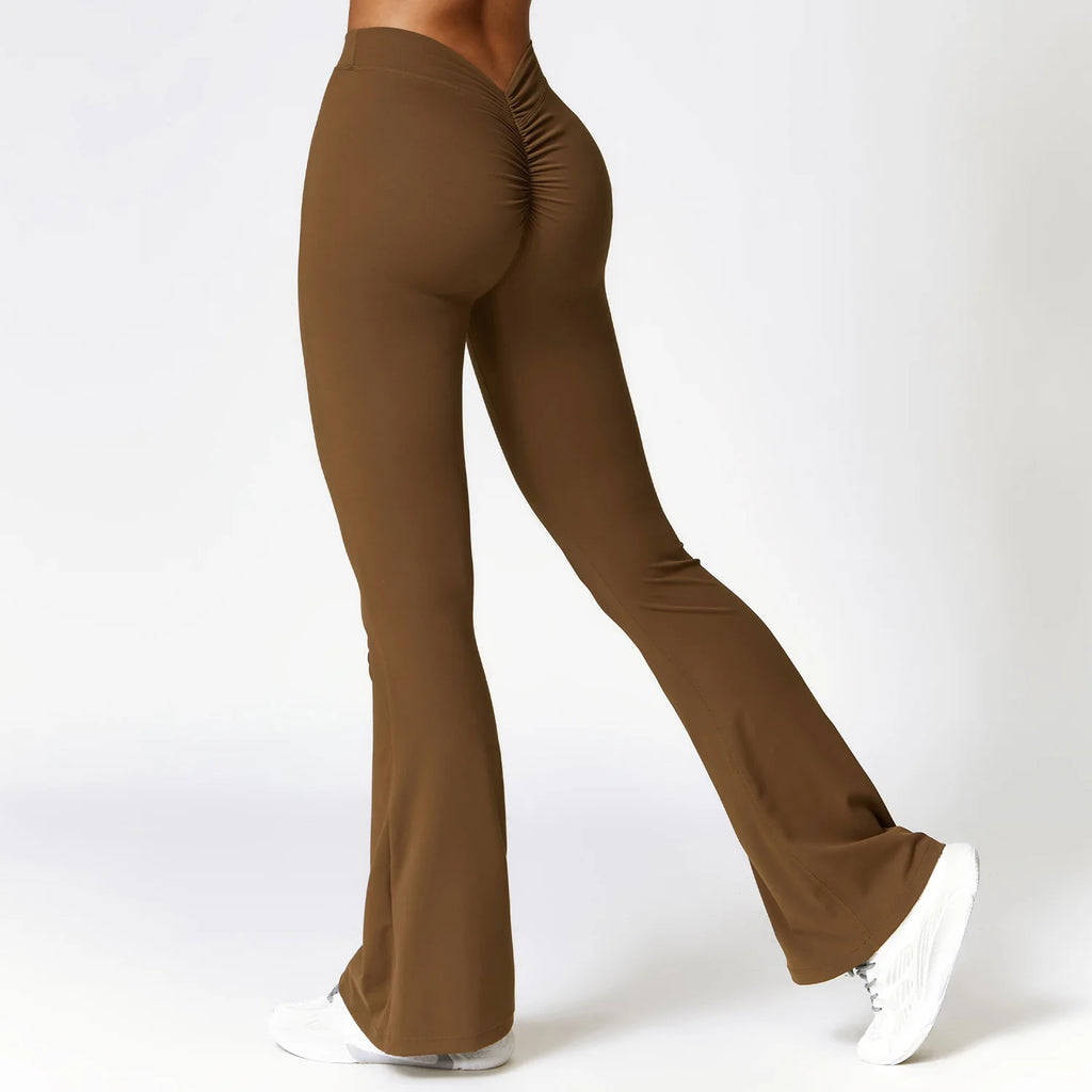 V-Waist Flare Leggings