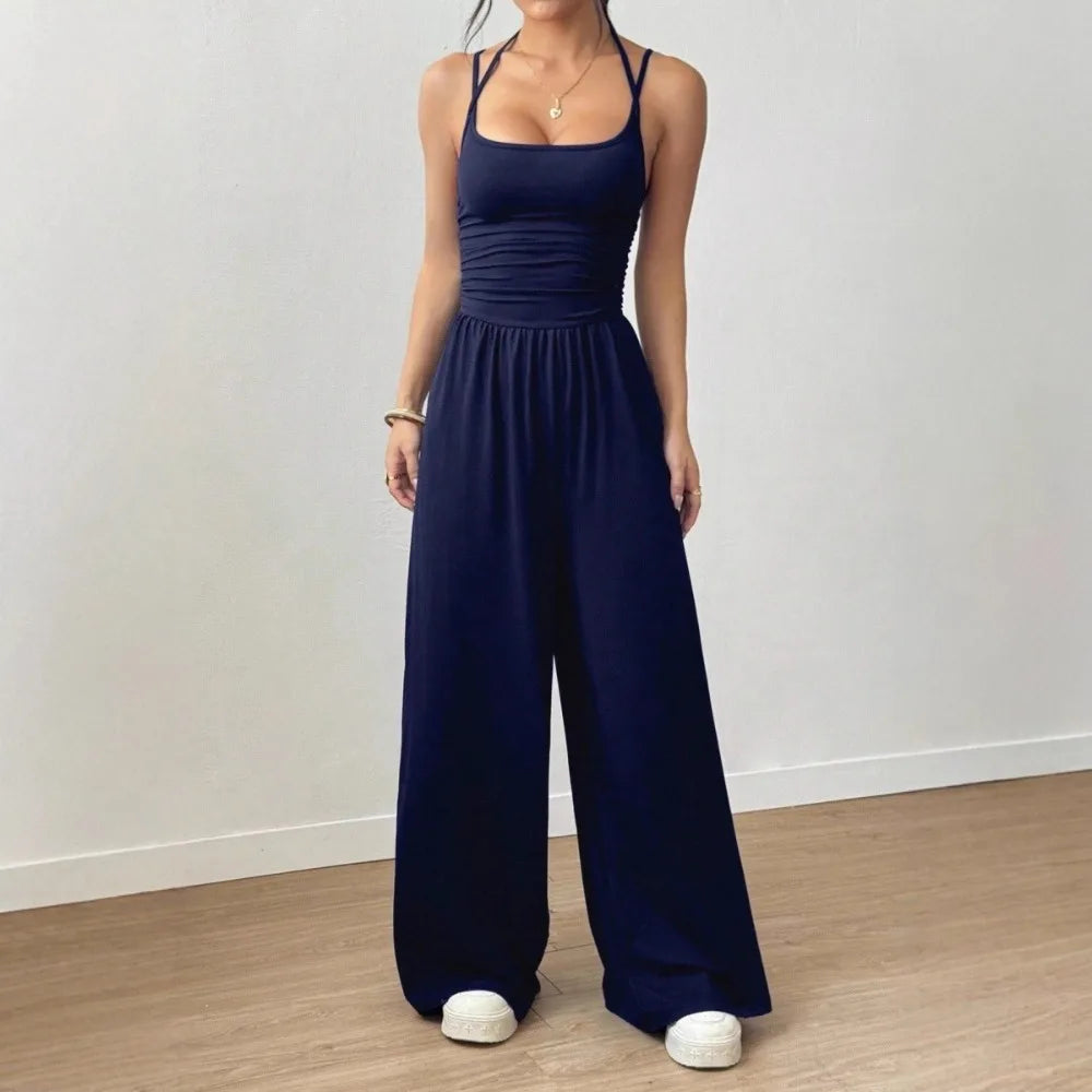 Relaxed Double-Strap Jumpsuit