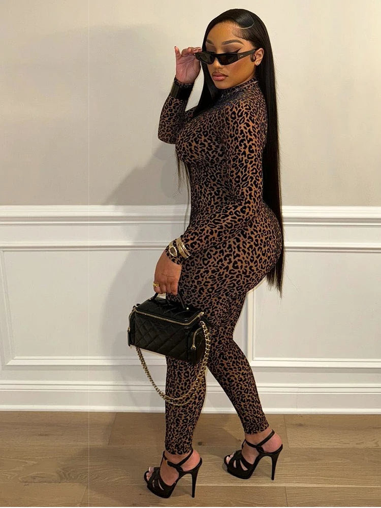 Sexy Leopard Print Jumpsuit