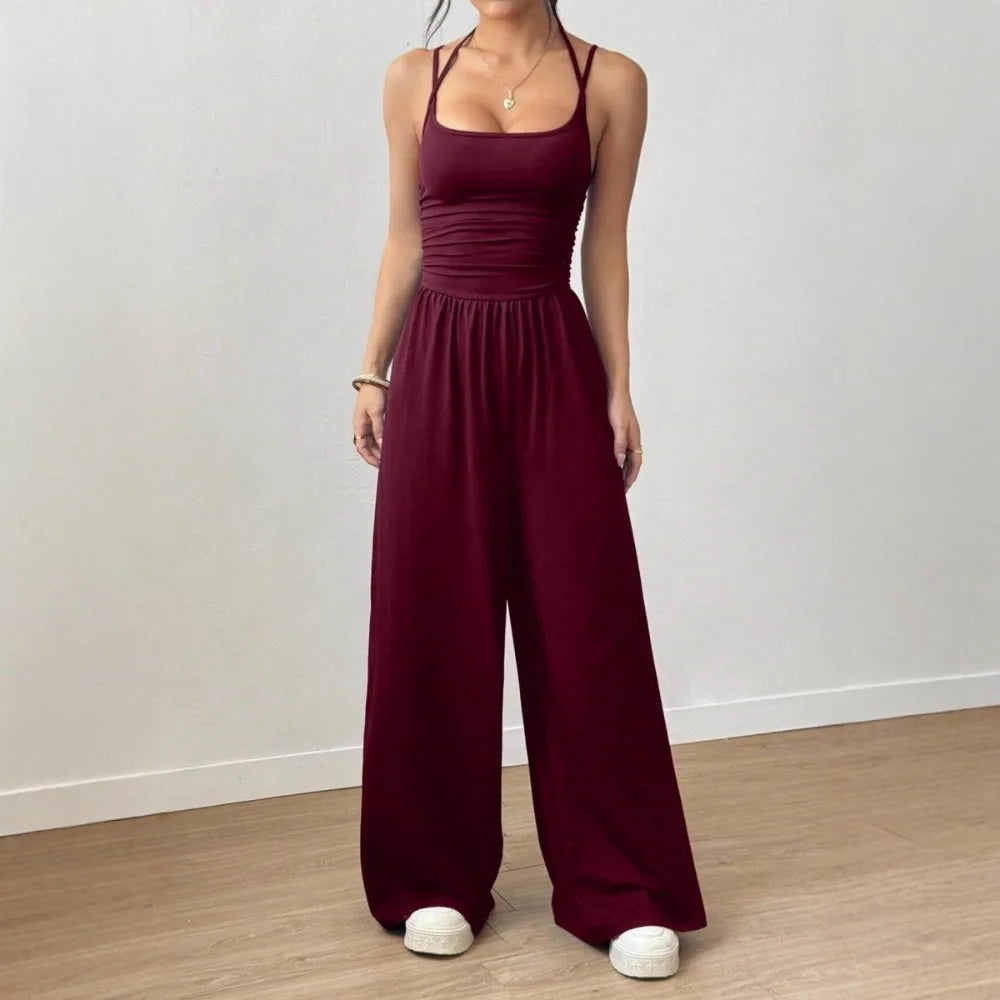 Relaxed Double-Strap Jumpsuit