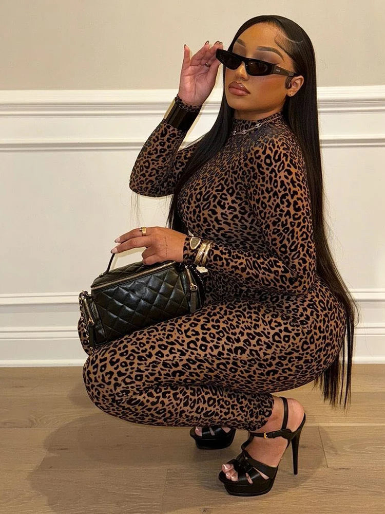 Sexy Leopard Print Jumpsuit