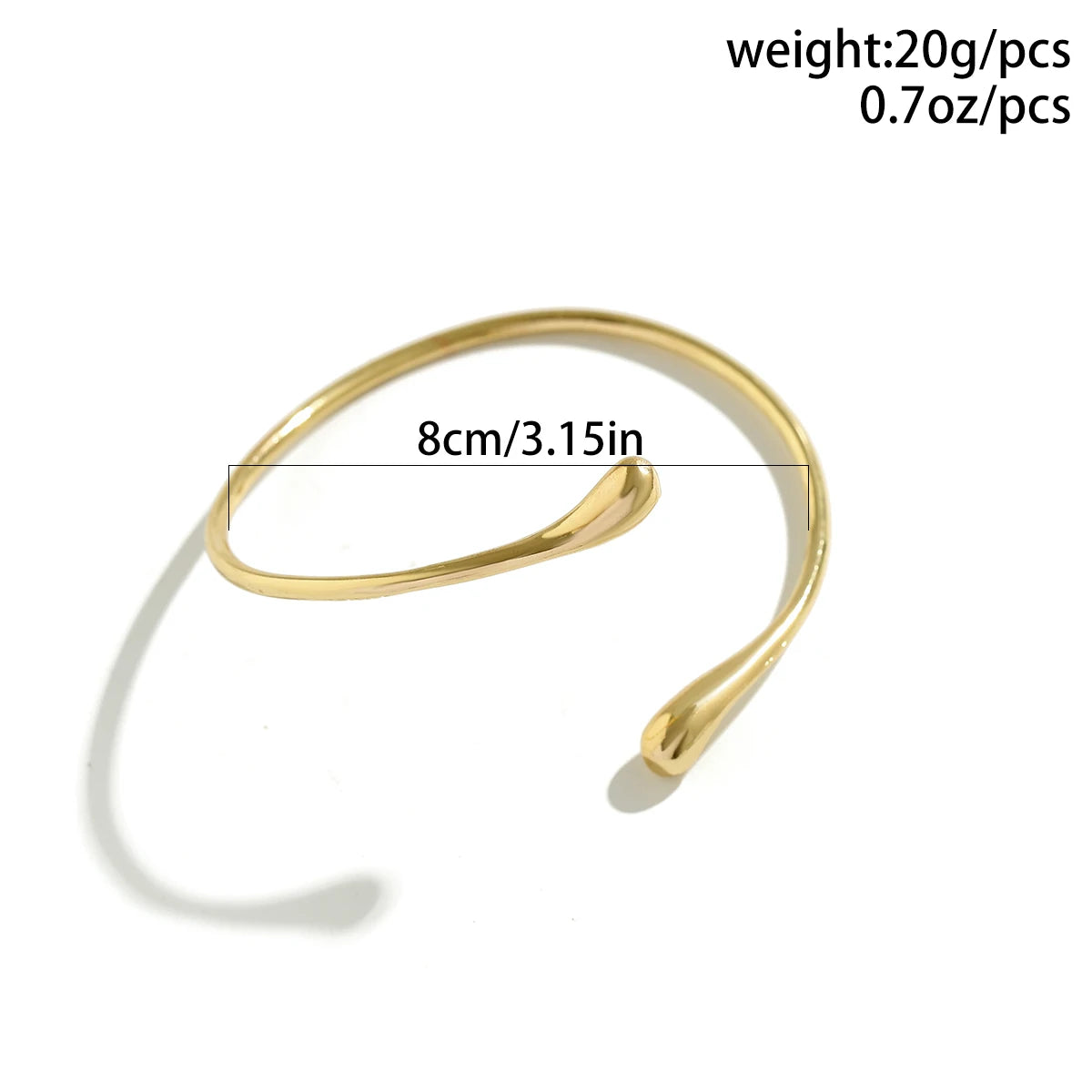 Vintage Water Drop Cuff Bracelet