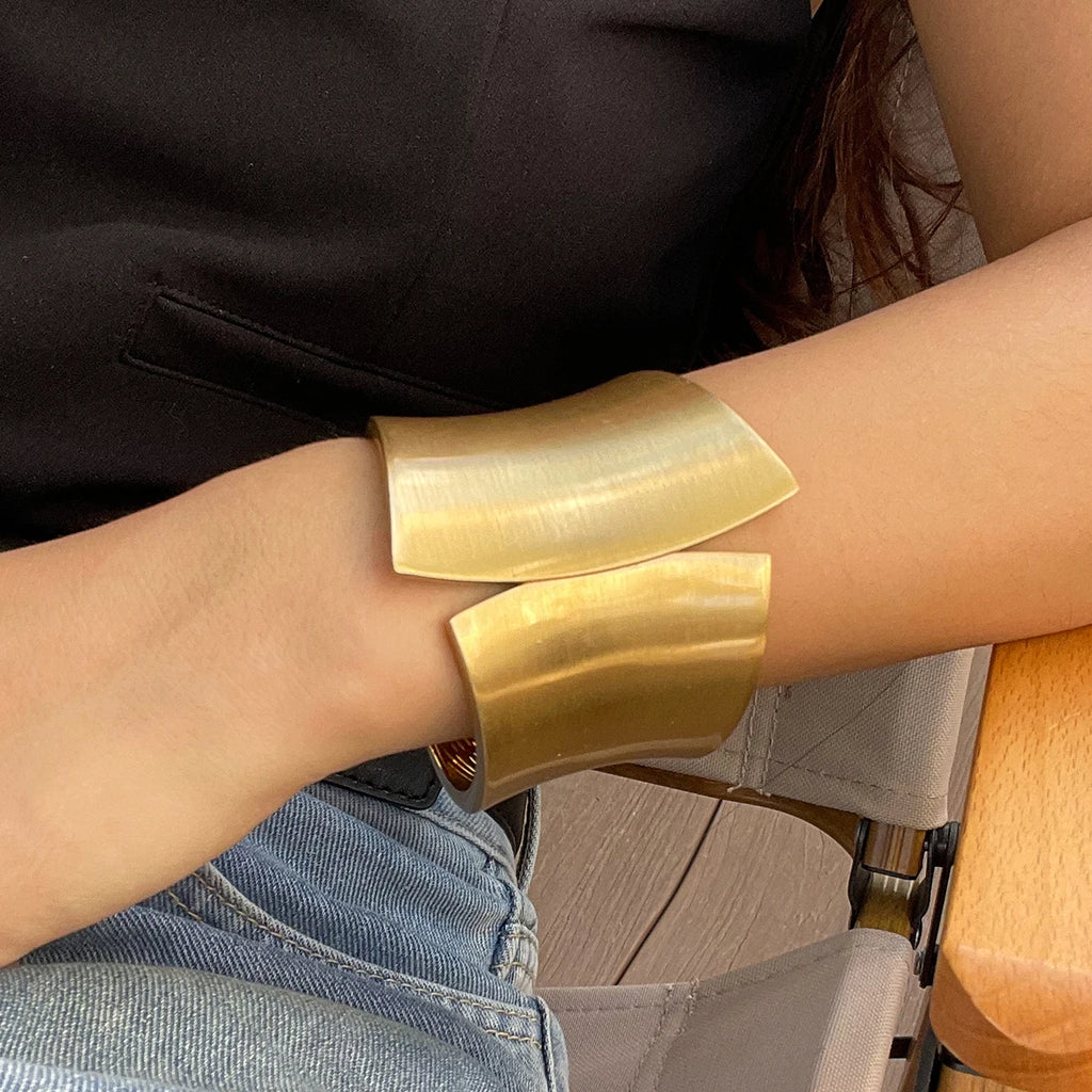 Geometric Open Cuff Bracelet