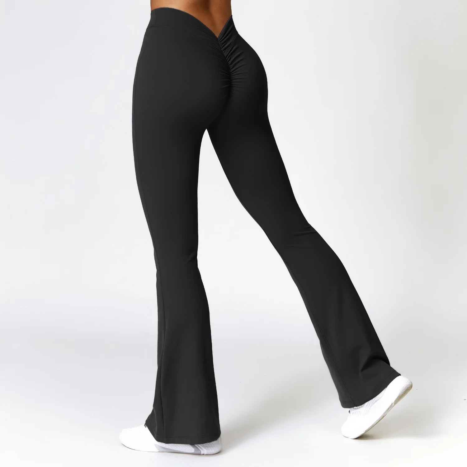 V-Waist Flare Leggings