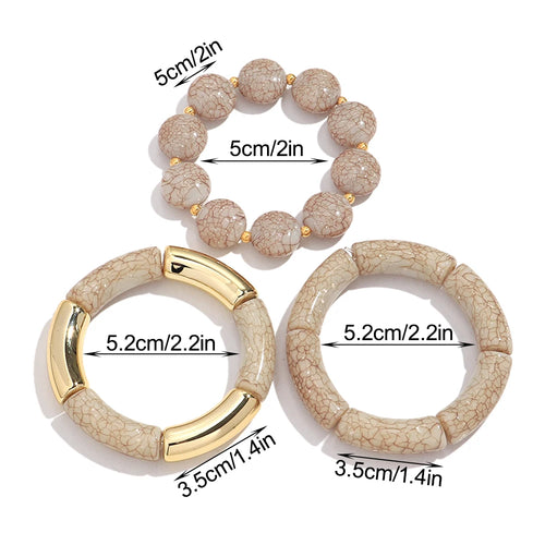 Crack Texture Beaded Bracelet