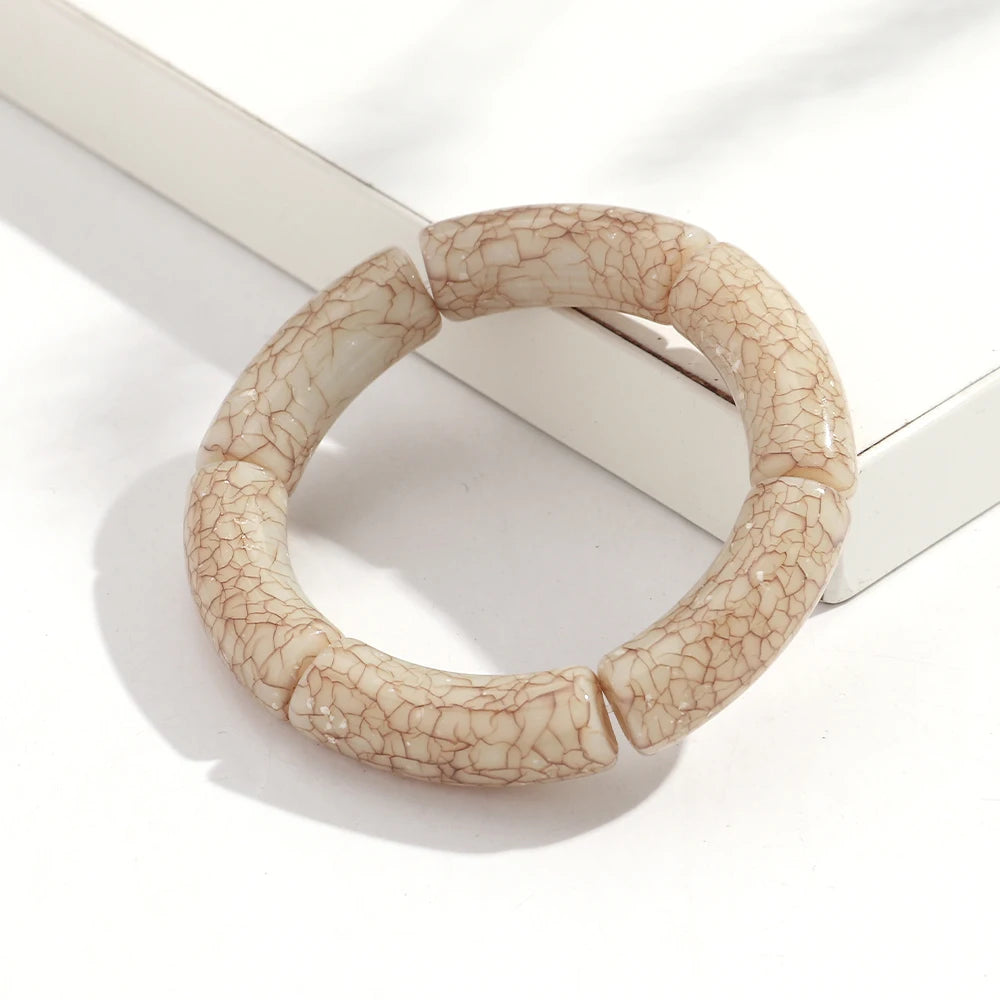 Crack Texture Beaded Bracelet