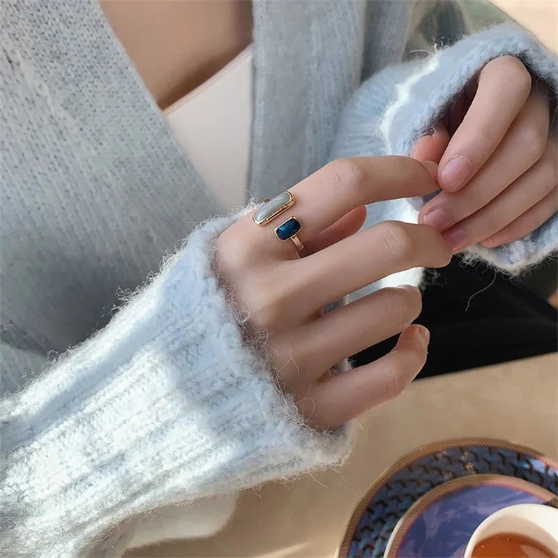 Women’s Colorful Drip Glaze Ring