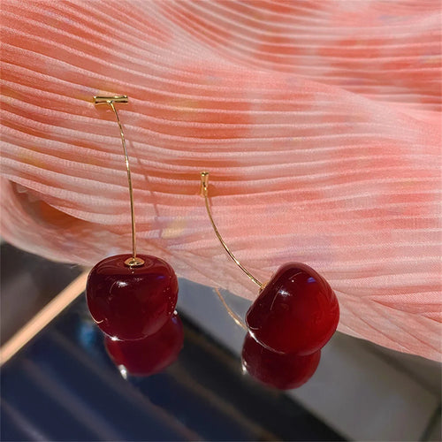 Cherry Acrylic Earrings