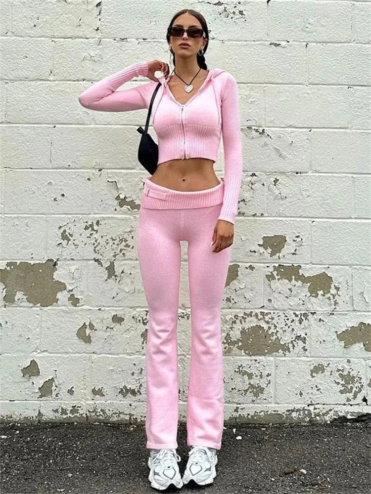 Women’s Knit Tracksuit Set