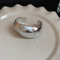 Irregular Geometric Open Twist Bangle