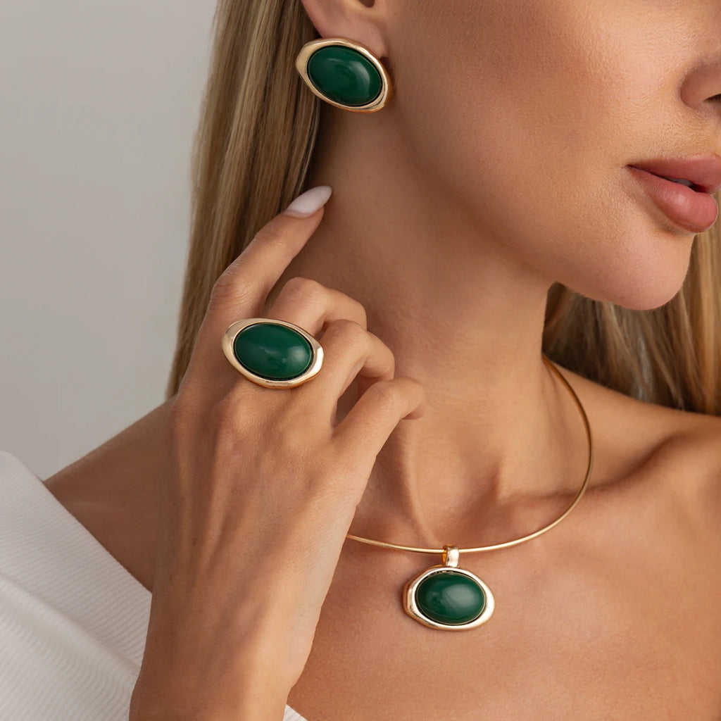 Vintage Acrylic Jewelry Set
