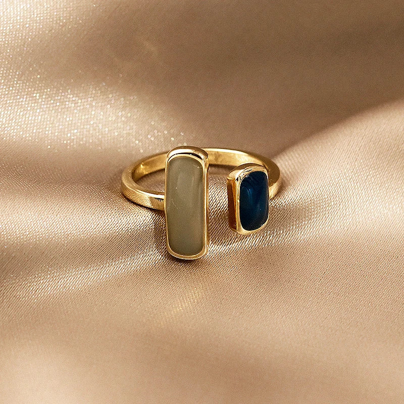 Women’s Colorful Drip Glaze Ring